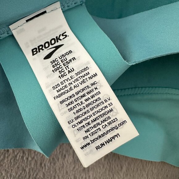 Brooks Dare Scoopback 2.0 DriLayer Sports Bra 38 C Blue - Picture 3 of 3